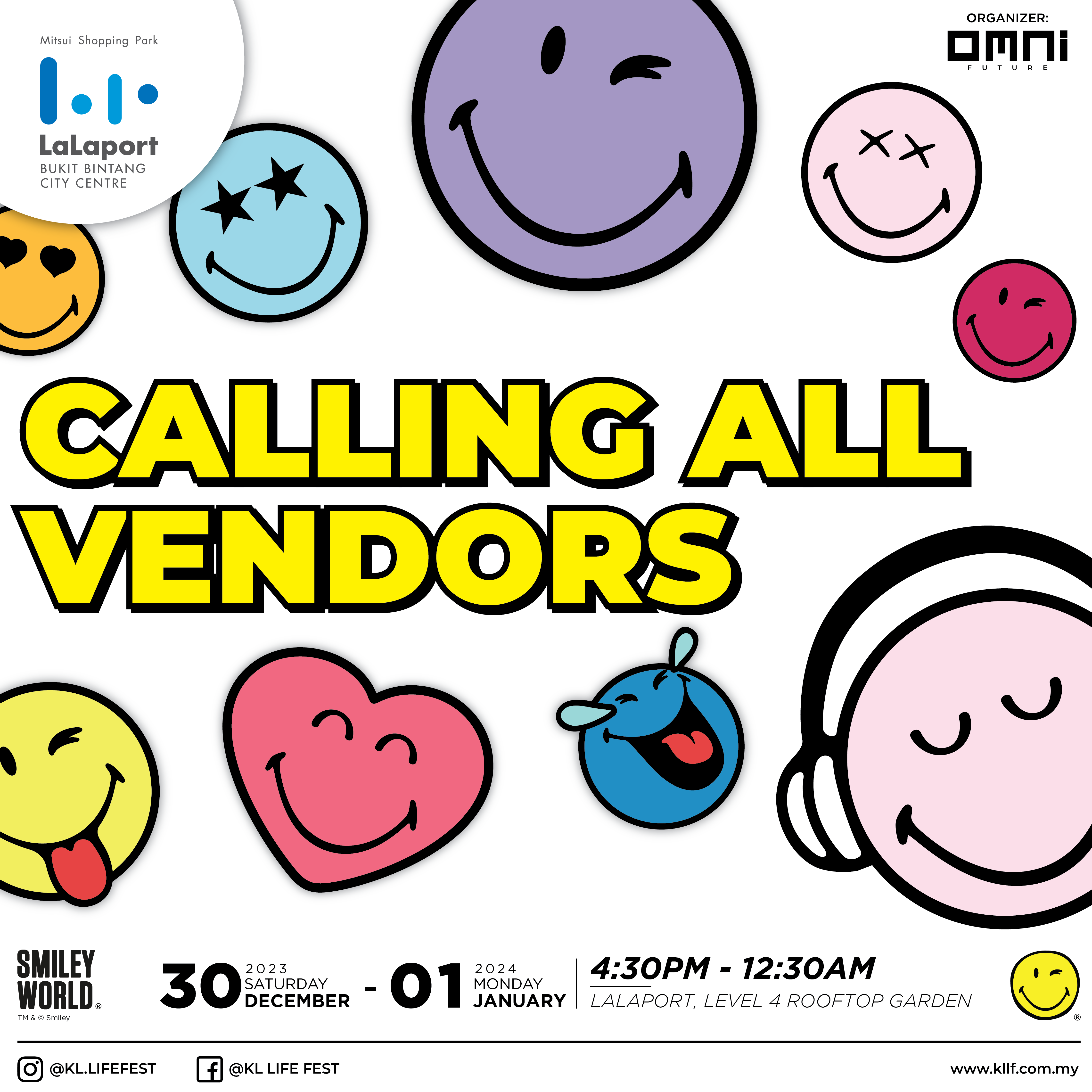 SmileyWorld New Year Eve Countdown 2023 @ Lalaport BBCC
