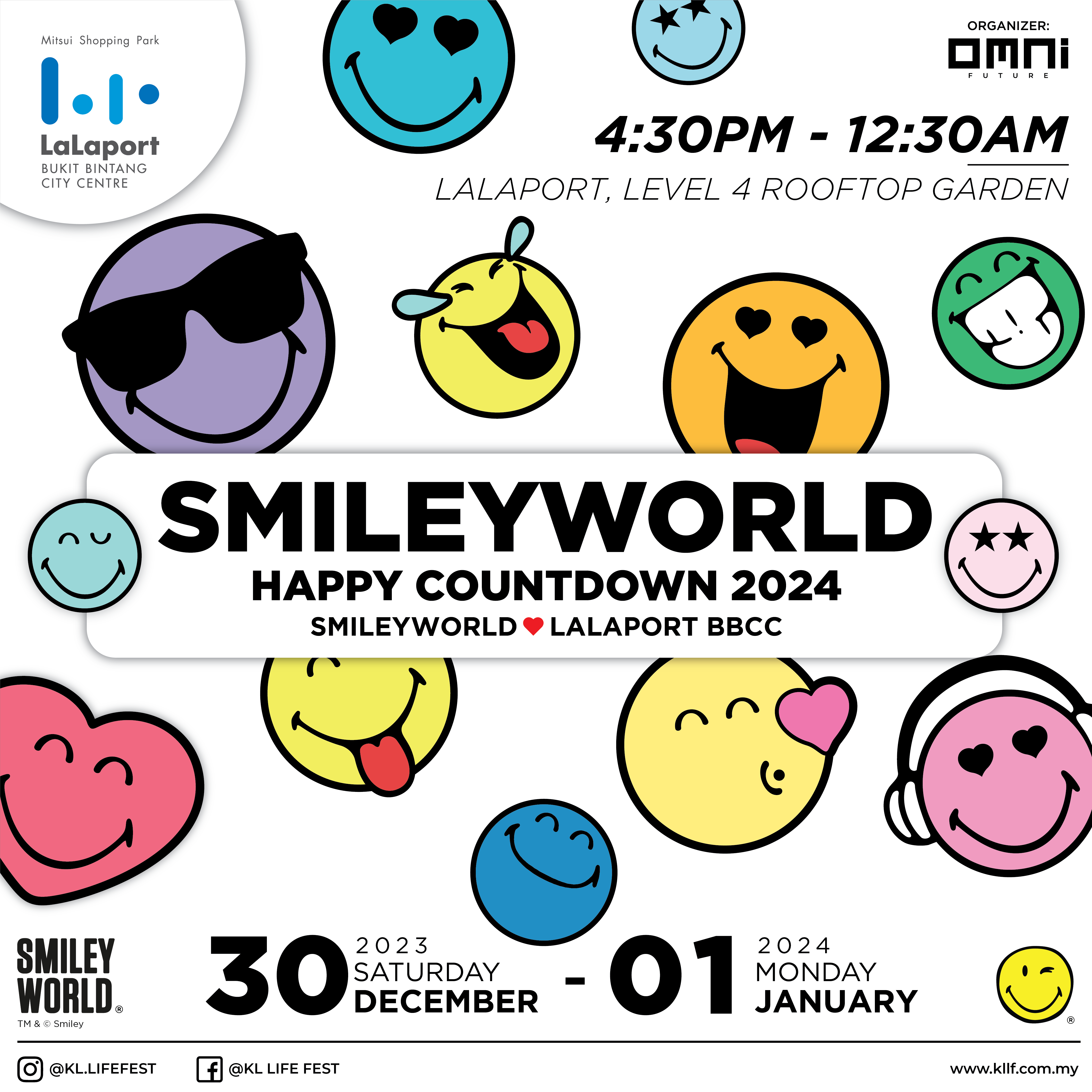 SmileyWorld New Year Eve Countdown 2023 @ Lalaport BBCC